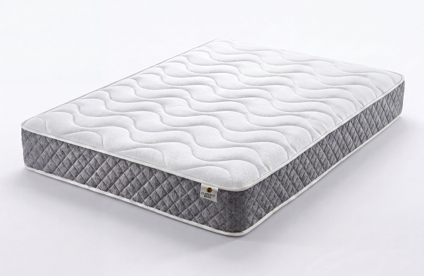 1000 Pocket Spring Mattress Quilted Panel 9″ Depth Grey Border
