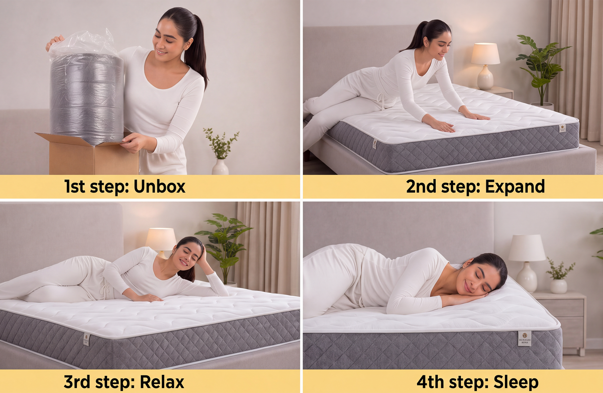 Orthopaedic Sprung Mattress Micro Quilted 8″ Grey Border All Sizes Available